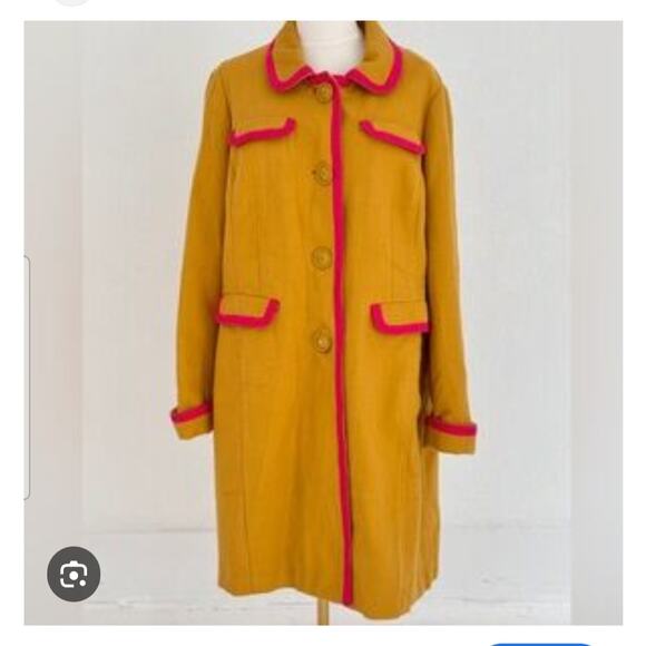 Rare BODEN Women's Coat Retro Style 50s 60s - EUC- UK 16/US 12 Cotton Lined EUC - Picture 2 of 13